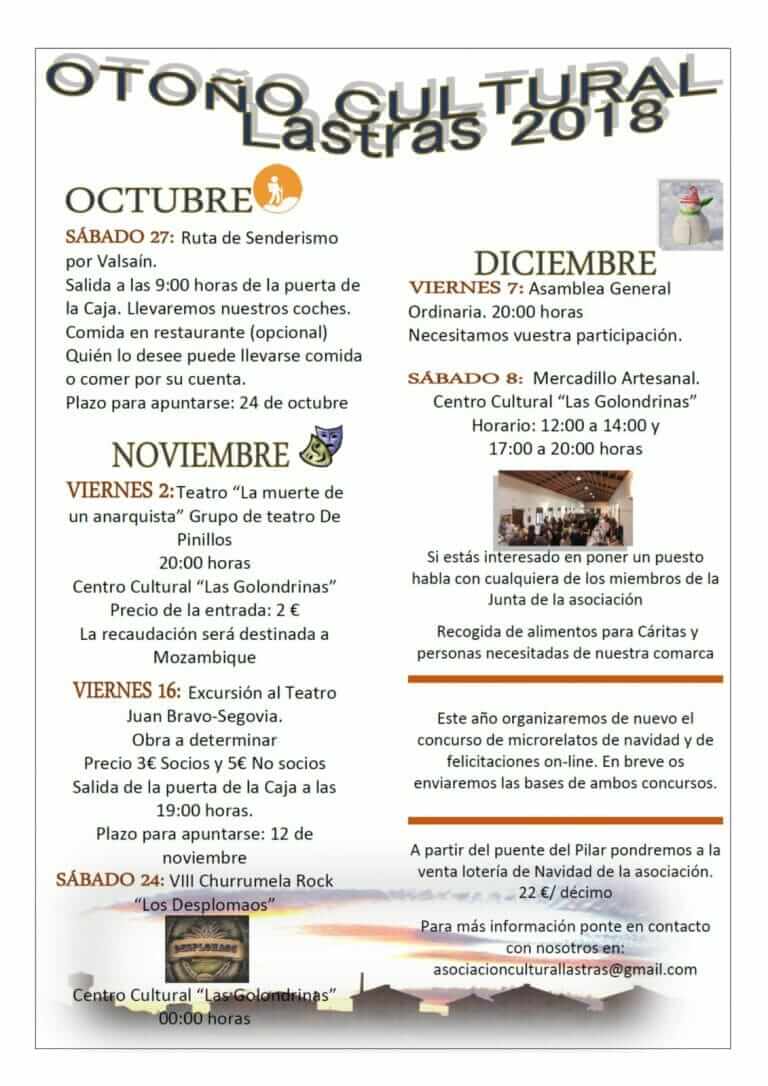 Otoño cultural lastras de cuellar