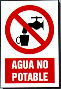 Agua no potable