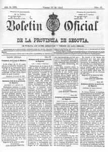 boletín oficial de la provincia de segovia abril 1905
