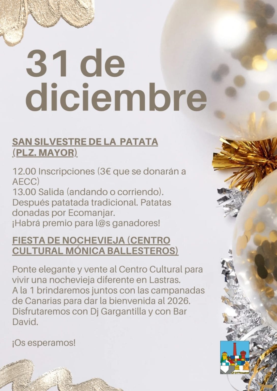 actividades nochevieja lastras de cuellar 2025