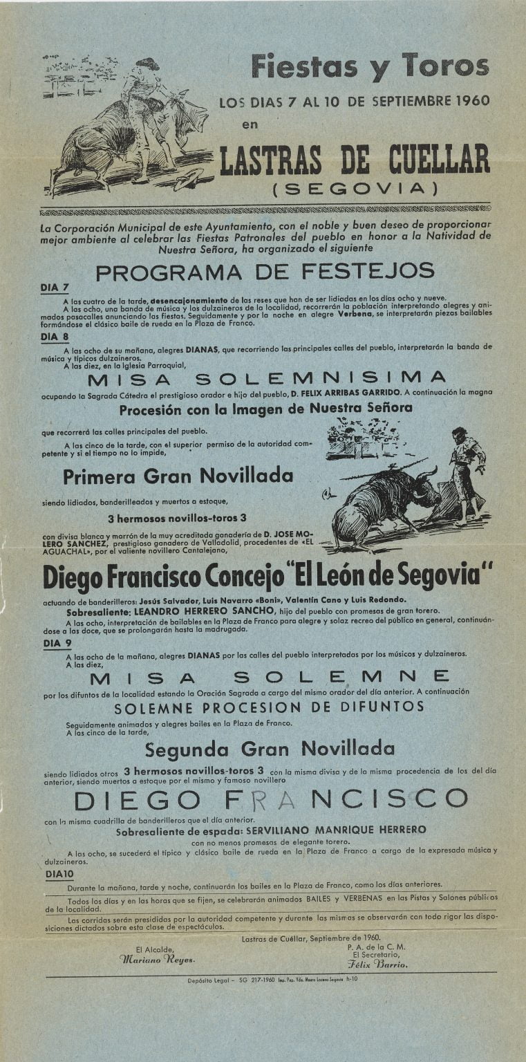 Carteles de las fiestas de Lastras de Cuéllar