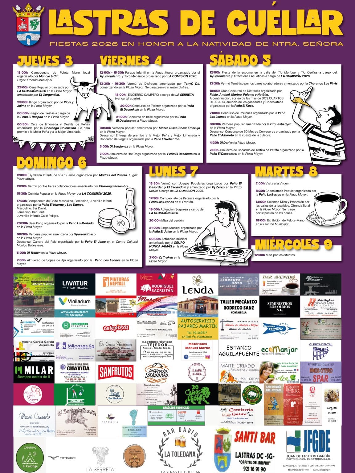 cartel fiestas lastras 2026