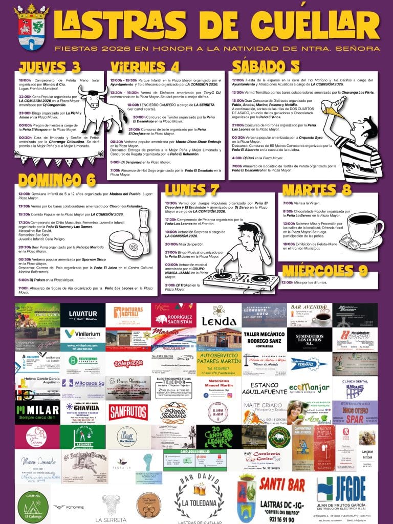 cartel fiestas lastras 2026
