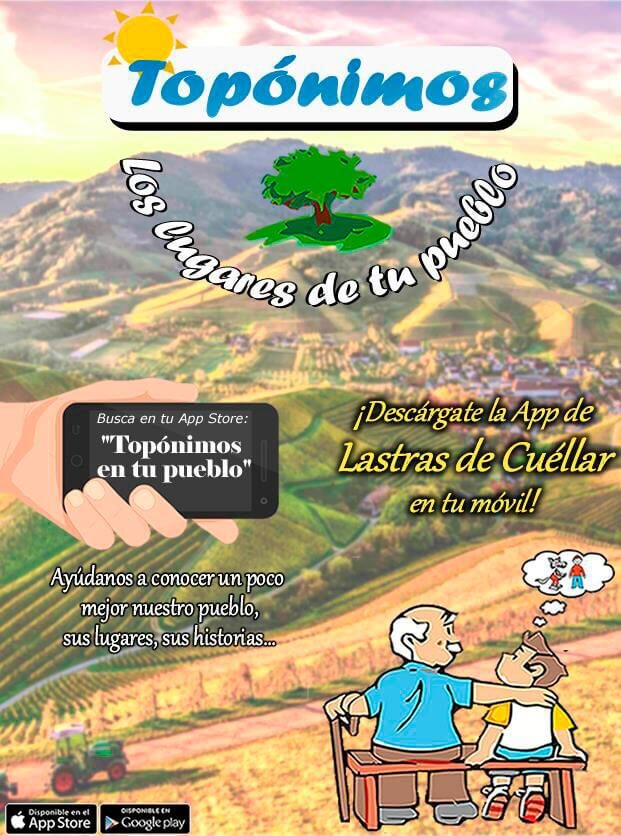 cartel Lastras de cuellar toponimos