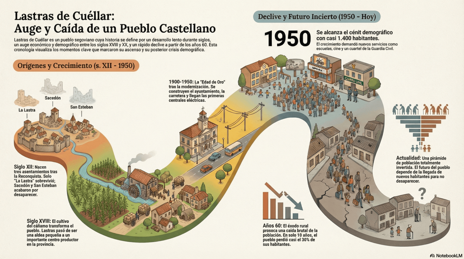 infografia historia lastras de cuellar