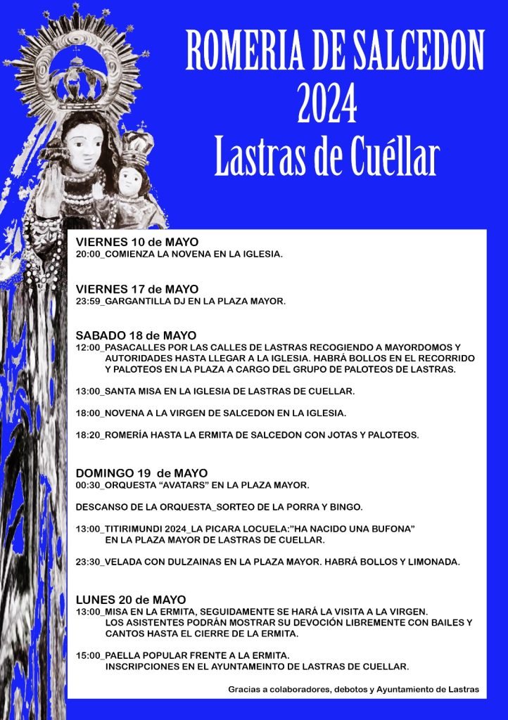 romeria lastras de cuellar 2024