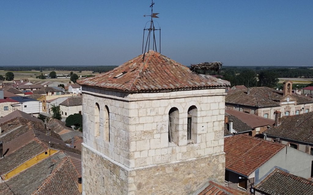 Torre de la iglesia de Lastras  de Cuéllar