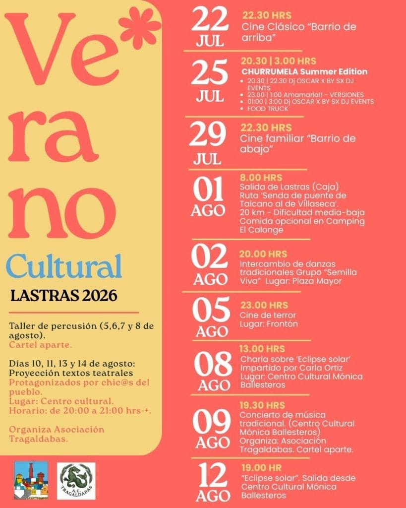 verano cultural lastras de cuellar 2026
