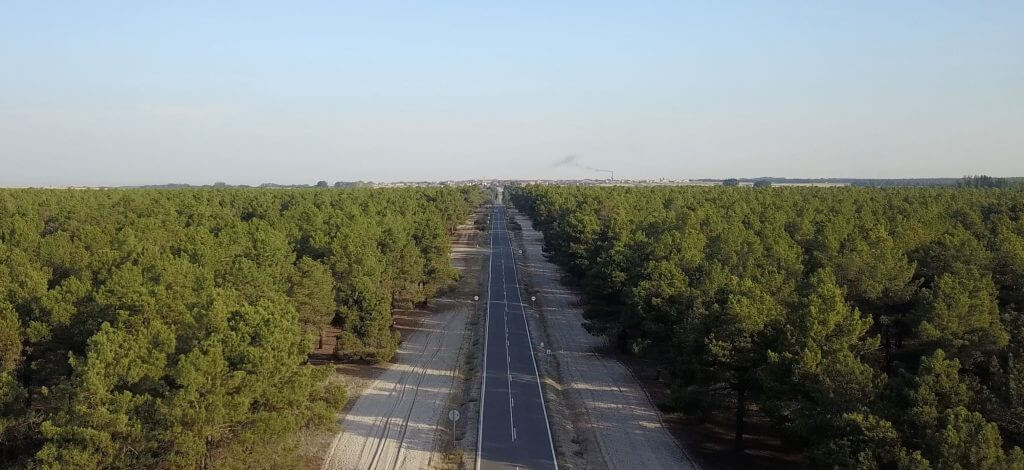 vista carretera lastras de cuellar